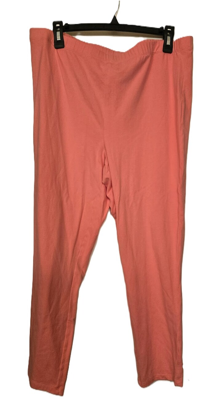 Ambrielle Sleepwear Coral Pink Orange Sleep Pajama Lounge Pants - Size XL